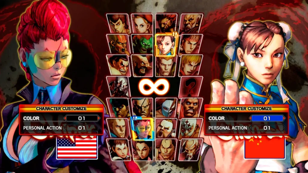 Super Street Fighter IV Selección de personaje