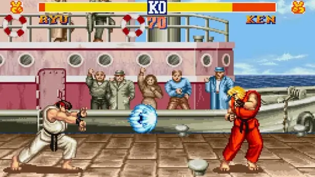 Ryu contra Ken: pelea en Street Fighter II