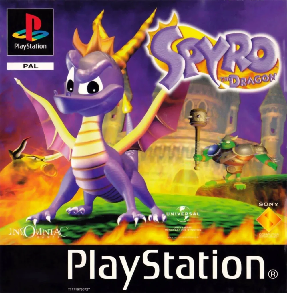 Portada de Spyro The Dragon para PSOne