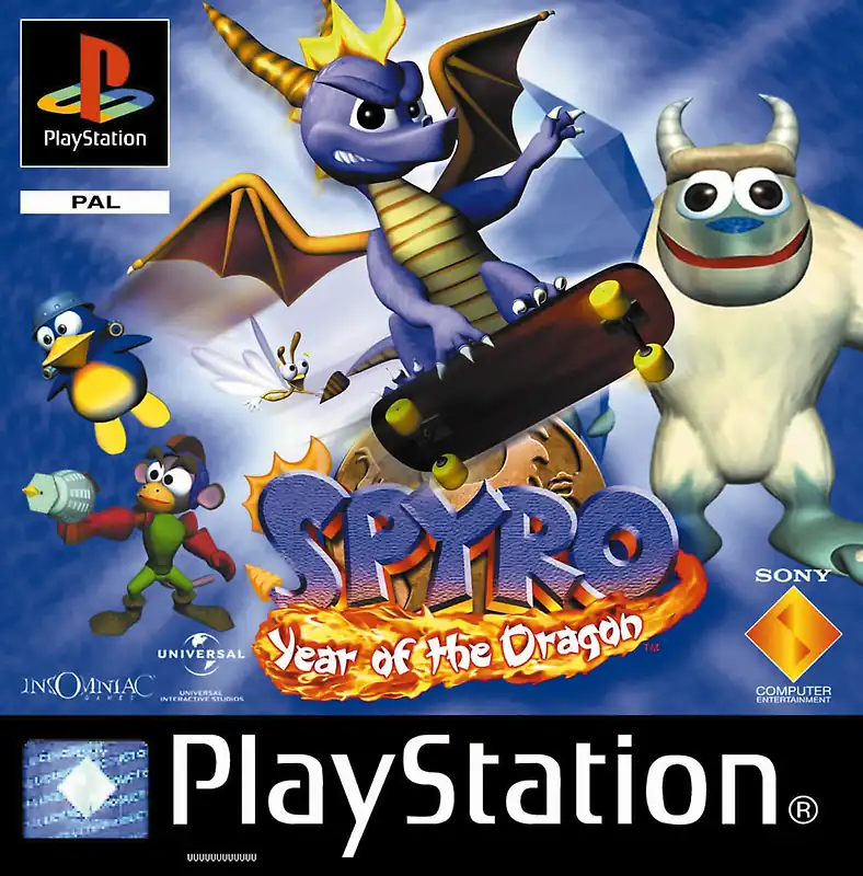 Portada de Spyro the Dragon 3: Year of the Dragon para PSOne