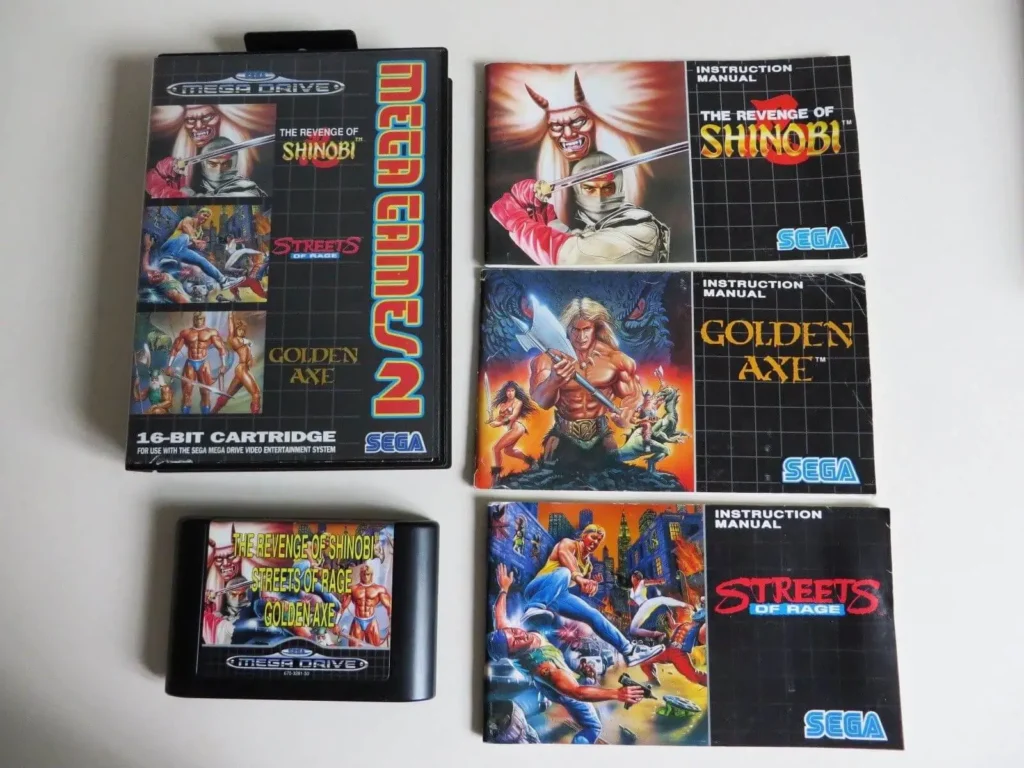 Mega Games II para Sega Mega Drive que incluía, entre otros, Golden Axe