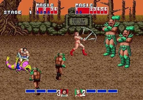 Golden Axe captura del juego contra los gigantes