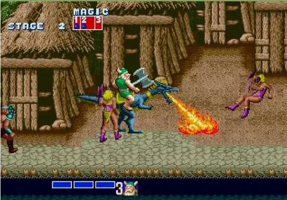 Pantalla de Golden Axe