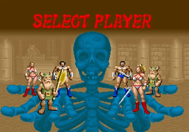 Selección de Personaje en Golden Axe